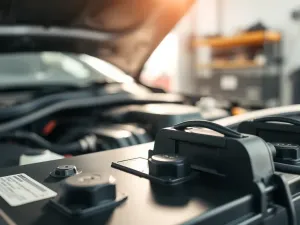 Zbliżenie na rurę wydechową z katalizatorem w aucie z silnikiem Diesla, pokazujące budowę układu wydechowego.